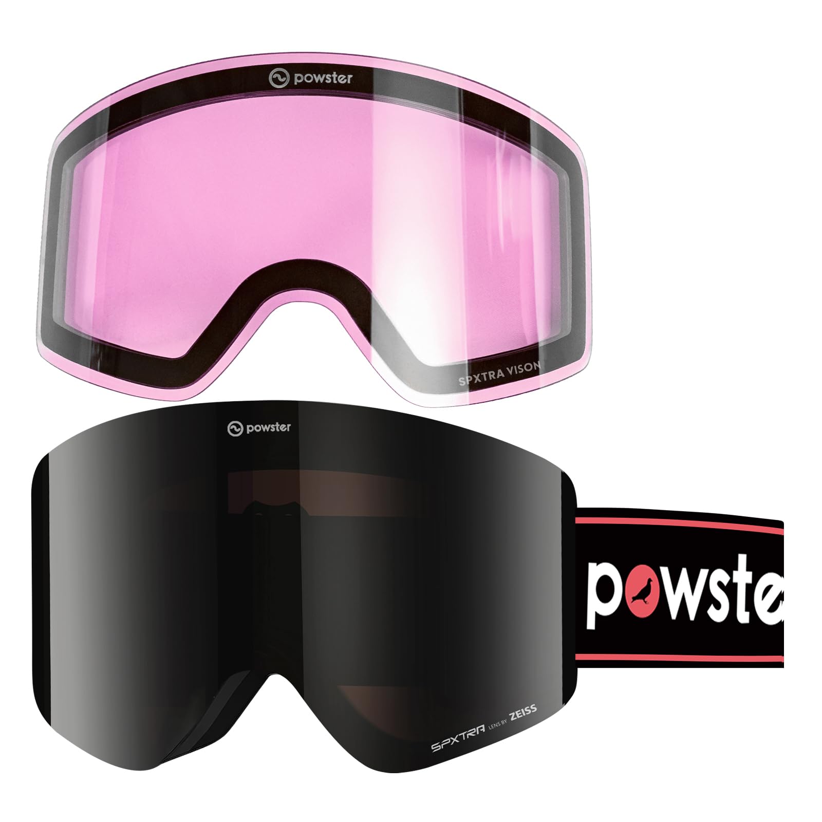 

Очки Powster и Skate с технологией SPXTRA UV Подходят поверх сменных линз Магнитные для лыж, сноуборда, [Высокоточные линзы, Защита,
