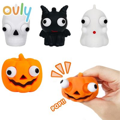 Halloween Squeeze Spielzeug Kürbis Kulleraugen Gazelle Gruseliges Gespenst Schädel Blick Entlüften Stressabbau Popit Spielzeug Fidget Kinder Geschenk
