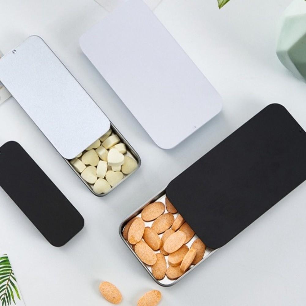 Small Size Push-Pull Tin Box Multi Size Mini Iron Box Sliding Lid Tin Box  Jewelry Storage