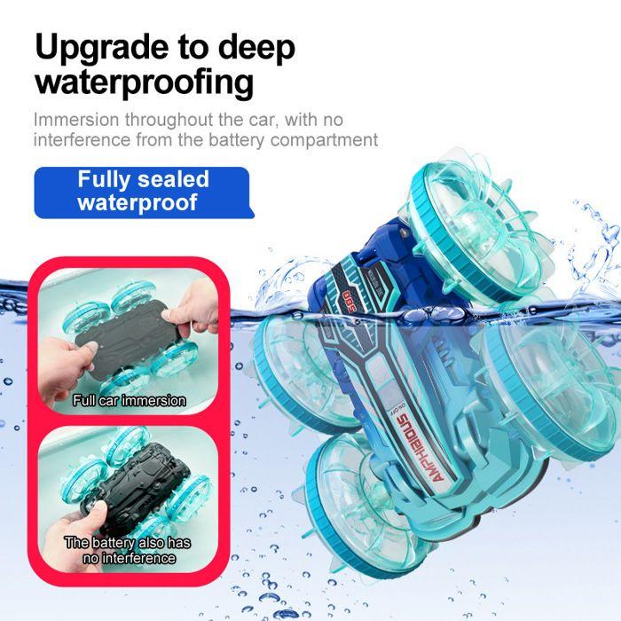 Ferngesteuertes Auto - MARSEE - 4WD - Amphibisch - 2,4 GHz - Bunte Lichter