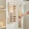 New 7 Grid Underwear Storage Bag Wall-mounted Behind The Door Sock Organizer Accessories Closet Wardrobe Hanging Organizer