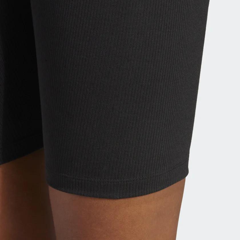 adidas Originals Solid High Waist Elastic Tight Shorts Women Shorts Black HZ7261