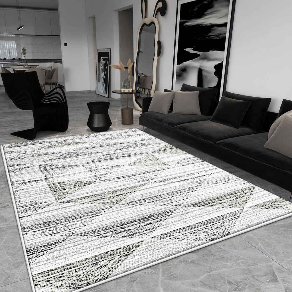 Gray Simple Large Carpet for Living Room Decoration Home 140x200 Washable Non-slip Rug Kitchen Balcony Fluffy Floor Mats Gift IG