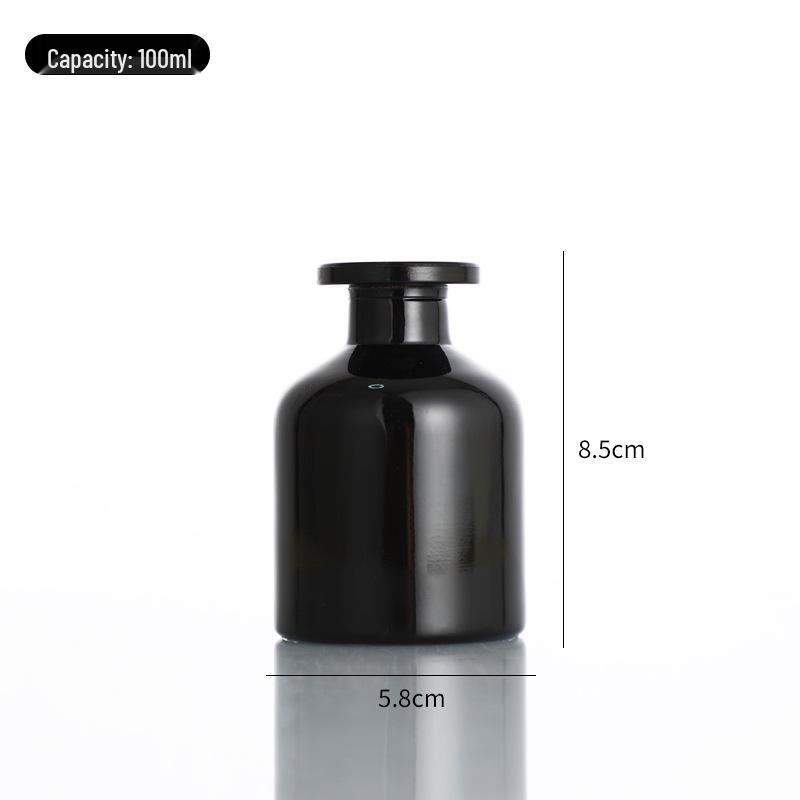 Hot Selling 100ml Large Belly Colored Glass Aroma Diffuser Bottle - Transparent or Frosted