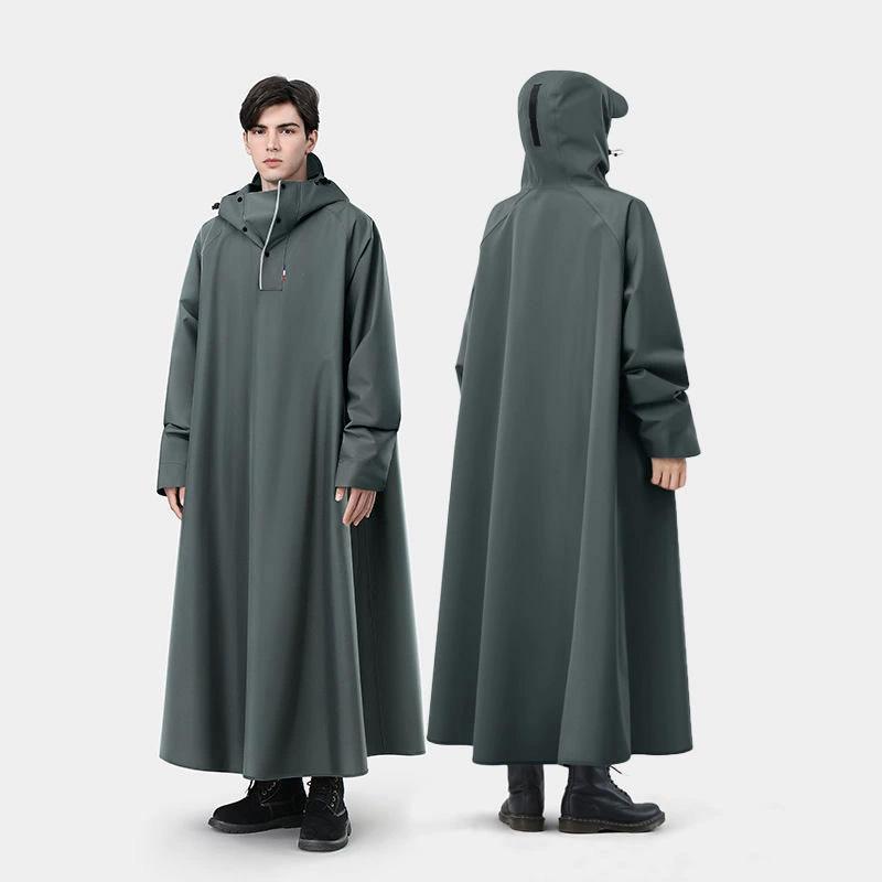 

1 шт. Взрослый водонепроницаемый дождевик для мужчин и женщин, цельный утолщенный дождевой плащ-пончо для электромобиля, мотоциклетный дождевик onesize зелёный