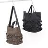 Nylon Ruffle 2-way Tote Bag