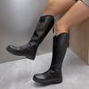 Autumn New Large-size French Retro Niche Fashion Temperament Versatile Comfortable Soft-soled Thick-heeled Long Boots