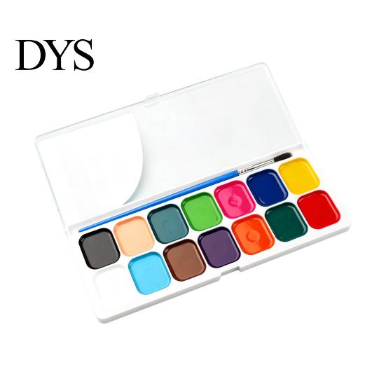 Tragbares Malset Aquarellfarben-Set, Abwaschbare feste Palette, Helle professionelle Kunst-Bildungswerkzeuge Farben Pigment-Set, für Kinder und Anfänger