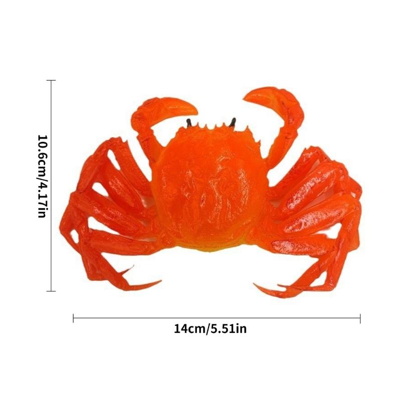Realistic Artificial Chinese Mitten Crabs Realistic Artificial Crabs Decors for Festival Parties Kitchen Ornamentation