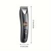 Hair Clipper, Cordless Beard Trimmer Shaver Electric T Blade Hair Trimmer Grooming Kit Razor, Zero Gap Hair Cutting Kit With Guide Combs
