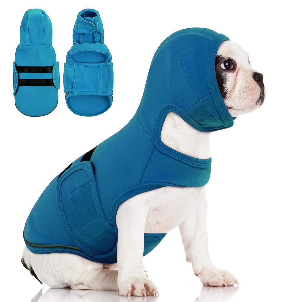 Pet Dog Emotional Soothing Clothing Hood Upgraded Two-in-one Dual-purpose Dog Anti-anxiety Jacket