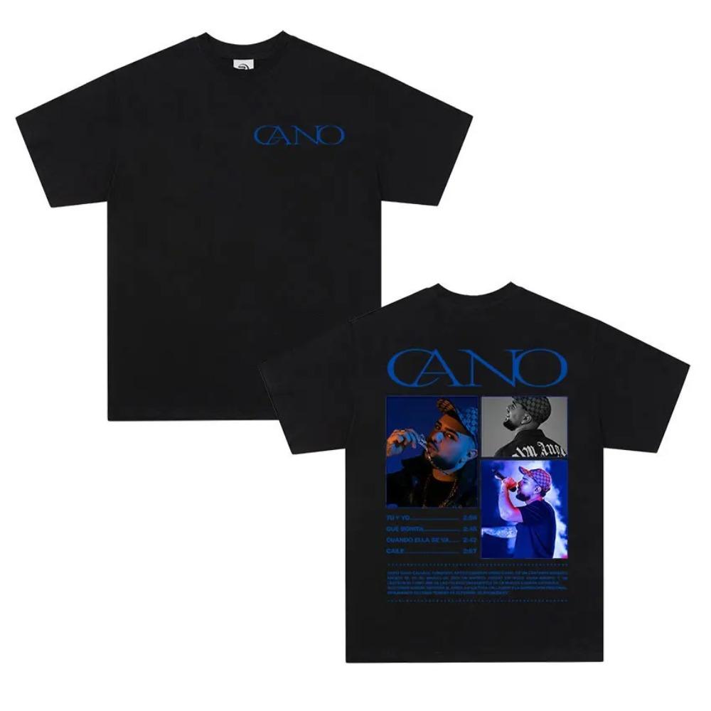 Rapper Cano Triana Tour Graphic T shirt Men's Hip Hop punk Short sleeve T-shirt Oversized Unisex cotton T Shirts streetwear oversized summer new tee