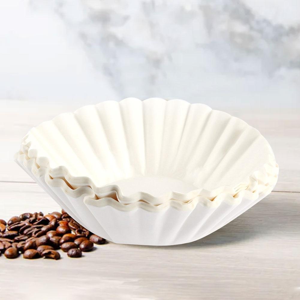 50/100Pcs Paper Filters Disposable Basket Coffee Filters Coffee Paper Filters for 8-12 Cup Coffee Makers