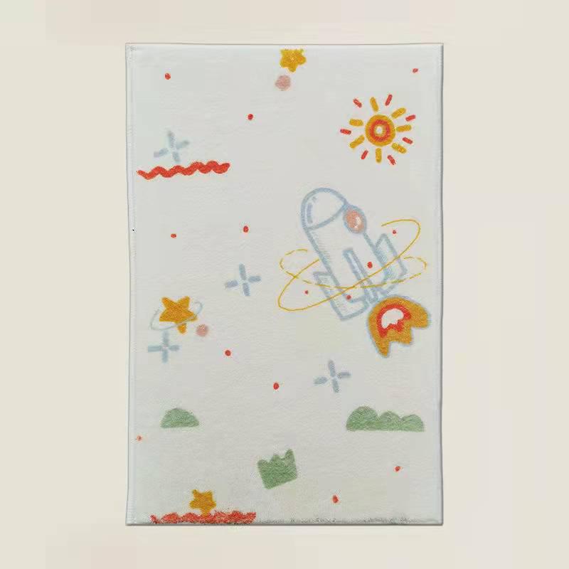 Dirt-Resistant Cartoon Rug: Non-Slip, Easy-Care, Large Area Carpet for Living Room & Bedroom