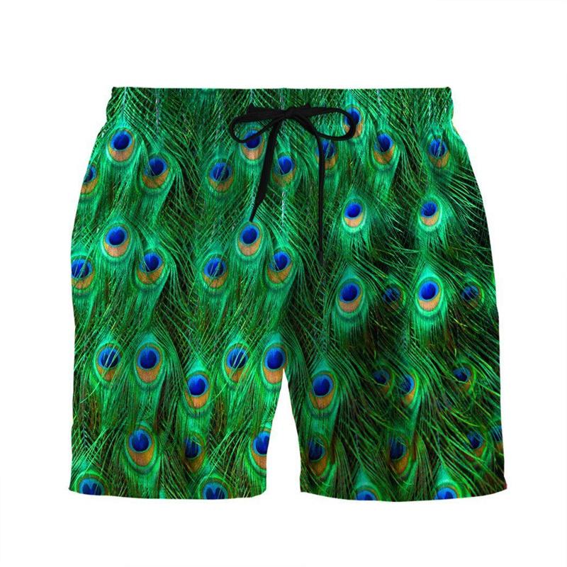 Cool Animal Tiger 3d Printed Shorts For Men Black White Striped Speckle Street Personality Short Pants Summer Loose Board Shorts