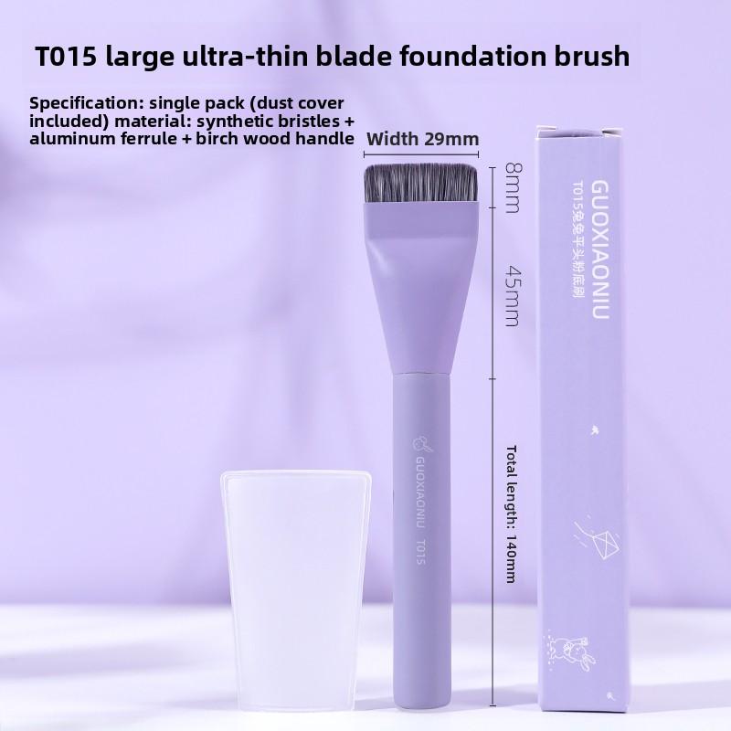 

GUOXIAONIU Professional Flat Head Foundation Brush Ultra-thin Liquid Foundation Makeup Face Concealer Women Base Shadow Brush