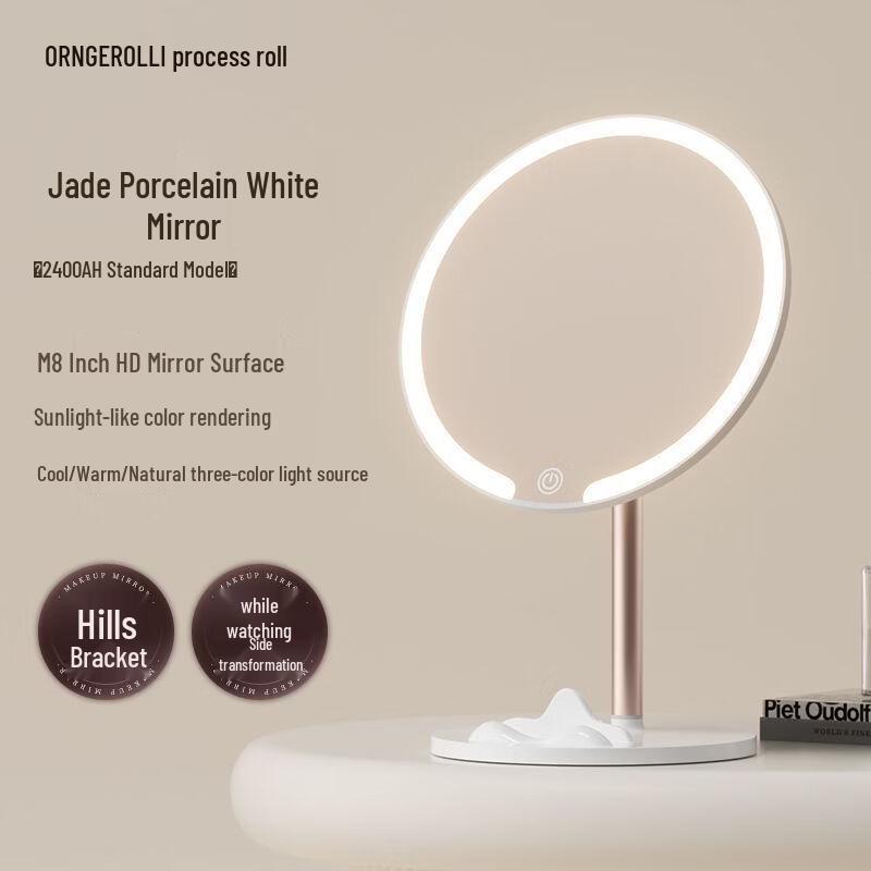 LED Lighted Desktop Makeup Mirror