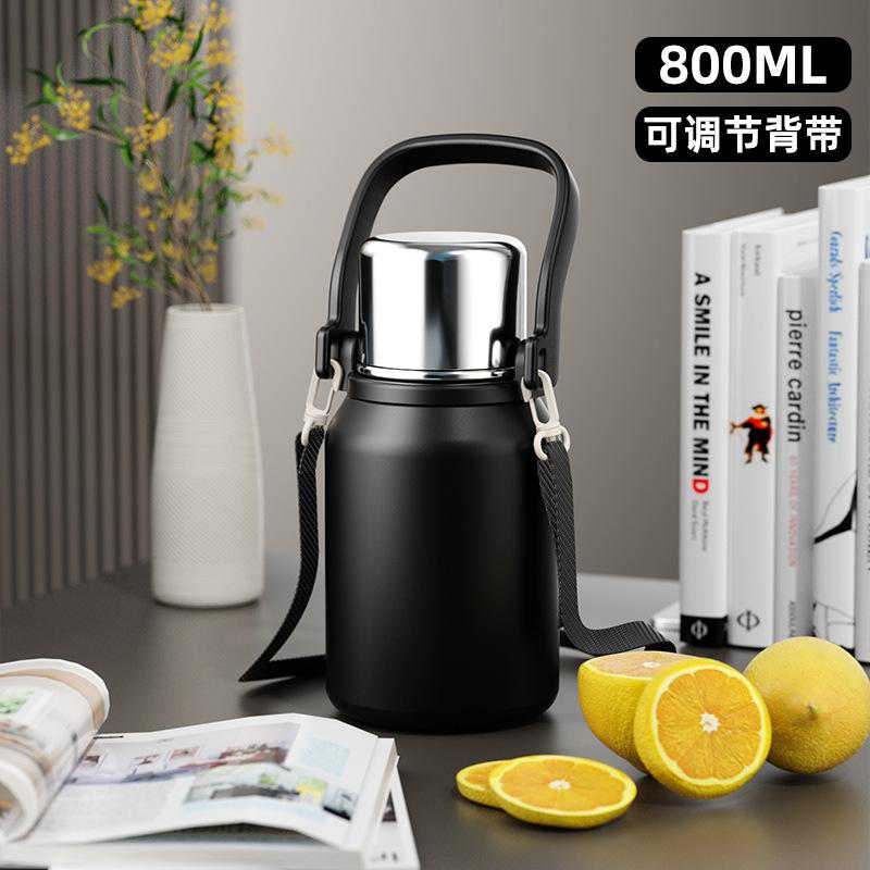 Tempered thermos cup Portable water cup Unisex with lid Anti-drop filter Tea cup 316 stainless steel