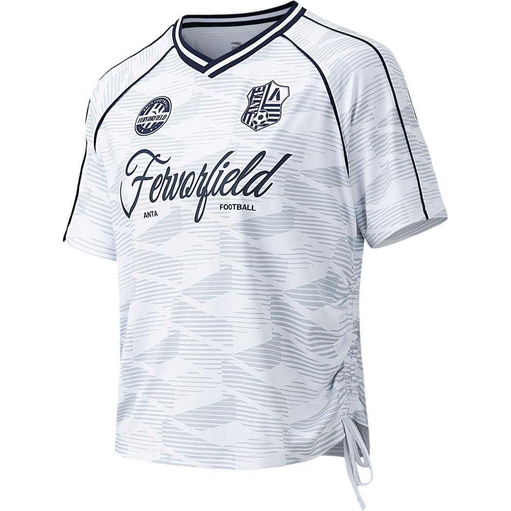 Anta Simple Versatile Pullover Casual Letter Short Sleeve T-Shirt Women tops 962621102-1 S