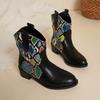 Módní dámské boty 2024 Podzim Zima Nové Módní Dámské Šněrovací Boty s Potiskem Platforma Chelsea Boty Dámské Sexy Totem Pohodlné Boty