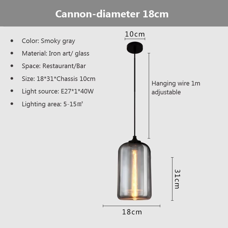 Nordic Hanging Loft Glasslustre Pendant Light E27/E26 for Kitchen Restaurant Bedroom Lamp Interior Decorative Pendant Light