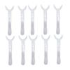 10pcs Dental Mouth Opener T Shaped Clear Observation Intraoral Lip Retractor for Children Small Size