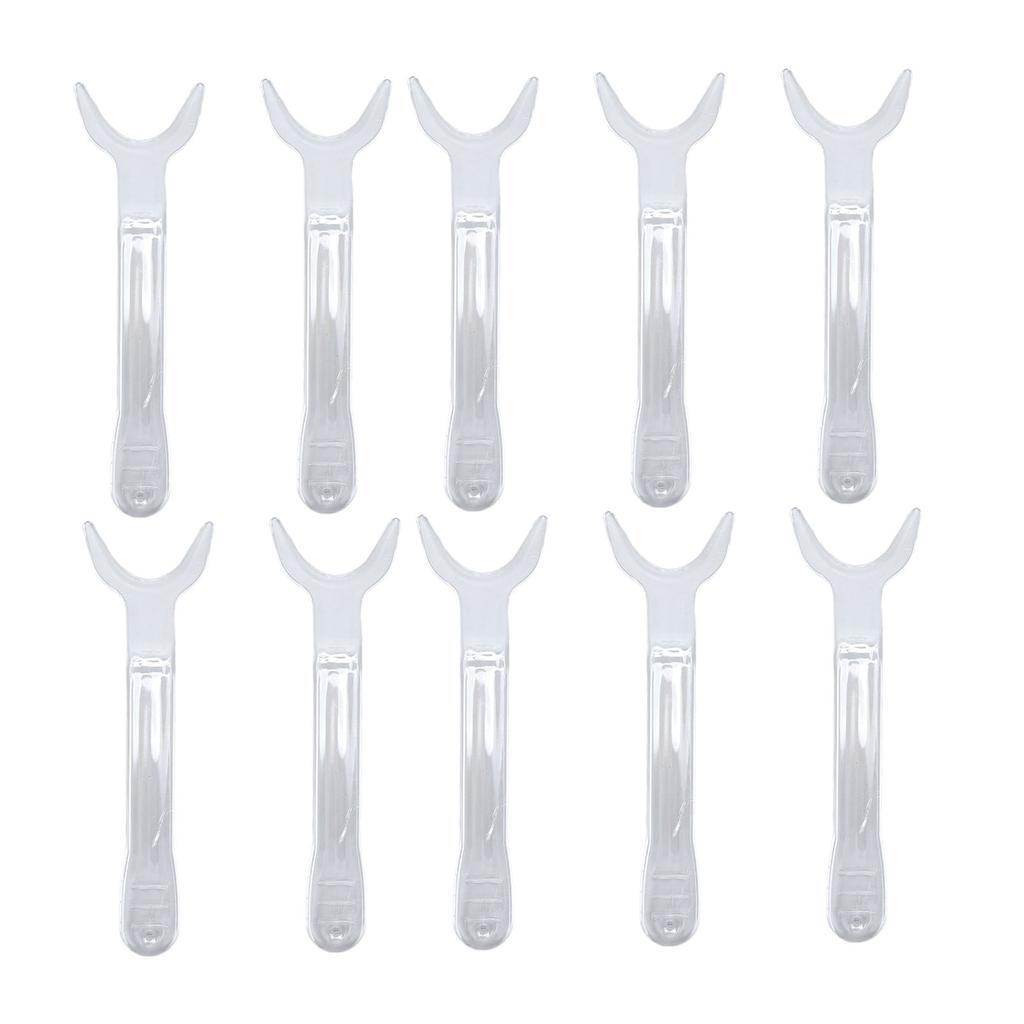 10pcs Dental Mouth Opener T Shaped Clear Observation Intraoral Lip Retractor for Children Small Size