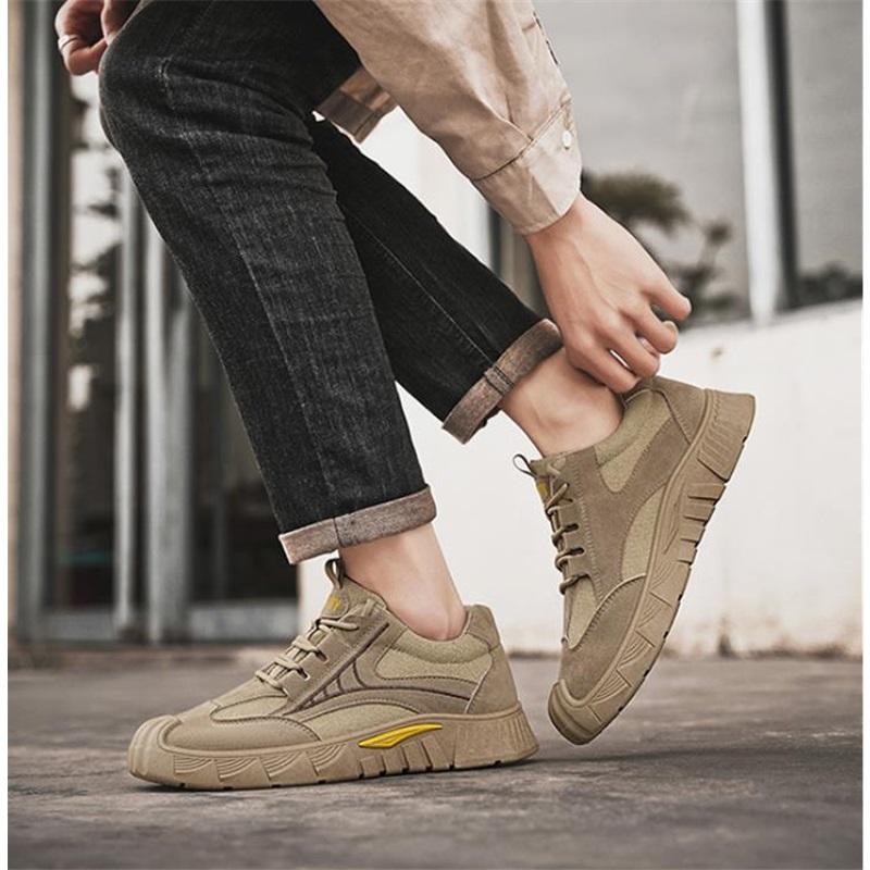 Summer new men's casual trend sports shoes student breathable running shoes thick-soled