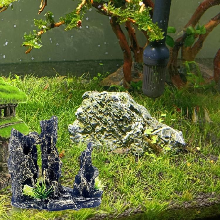 DIY Aquarium Fish Tanks Artificial Resin Rockery Plant Ornament Landscape Decors