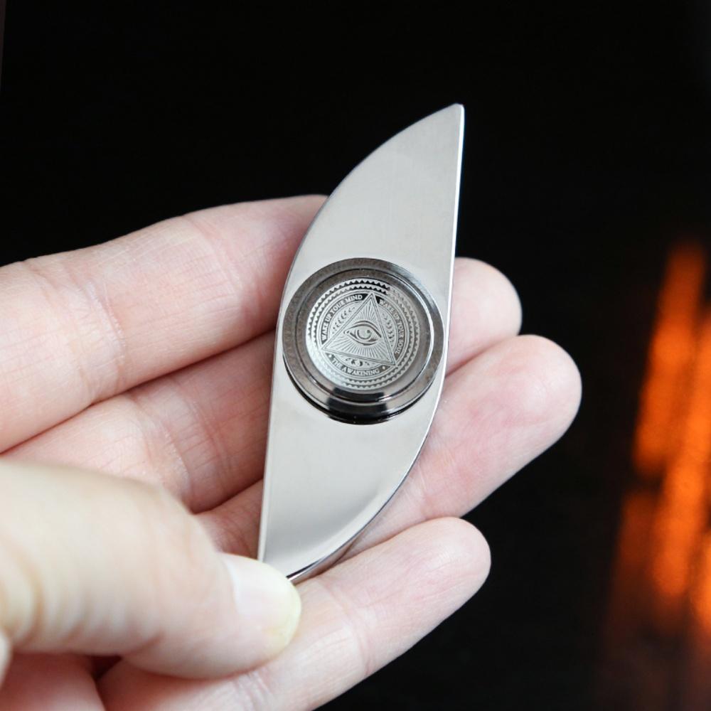 EDC Stainless Steel Fingertip Rotator - Premium Adult Fidget Toy for Anxiety Autism Relief Men’s Gift Children’s Fidgeting Toy