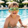 Kids Swim Goggles with Earplugs Waterproof No Leakage Anti-Fog UV Protection Clear Lens Boys Girls Swimming