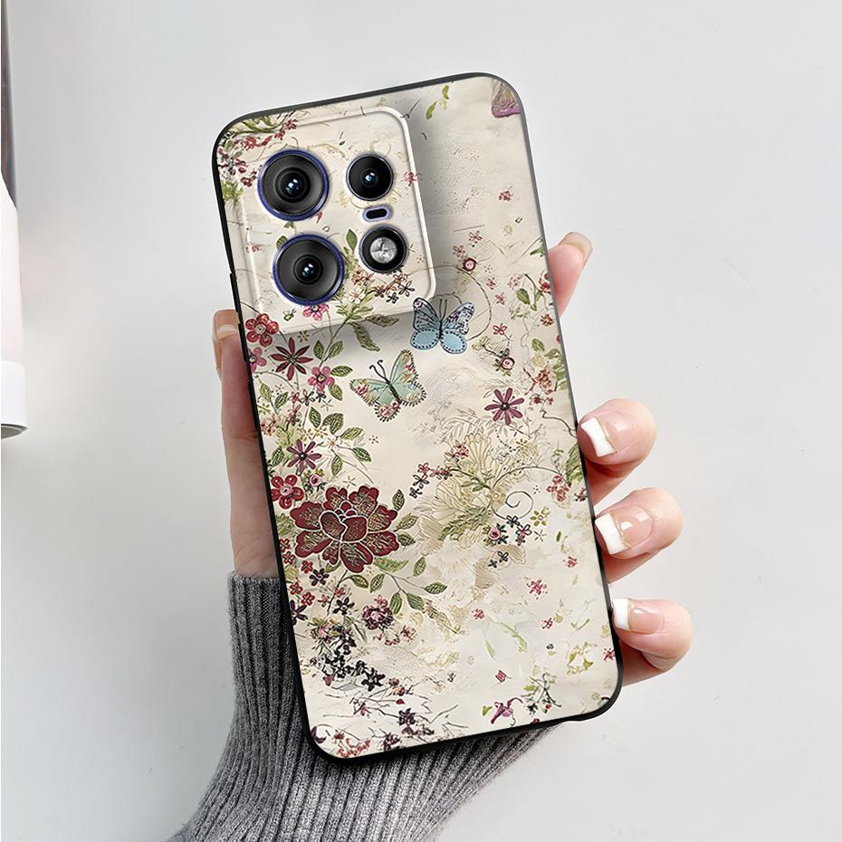 For Motorola Edge 50 Pro Ultra Fusion Case Stylish Pattern Soft Silicone Back Cover for Moto Edge 50 Pro Ultra Fusion Capa Funda