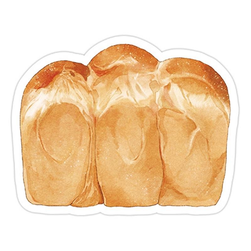 

Coffee Bread Themed Note Paper Adheive Note Paper 30Sheets Unlined Small Writing Pad Notepads for Noting Journaling