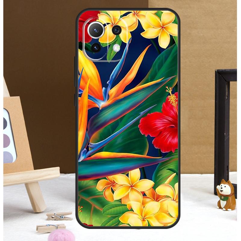 Tropical Paradise Hawaiian Birds Case For POCO M6 X3 X5 X6 Pro F3 F5 M5s Cover For Xiaomi 13T 12T 11T 14 Pro 12 13 Lite Case