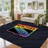 New York Rangers Design Crystal Velvet Rug Soft Decorative Mat for Bedroom Entrance