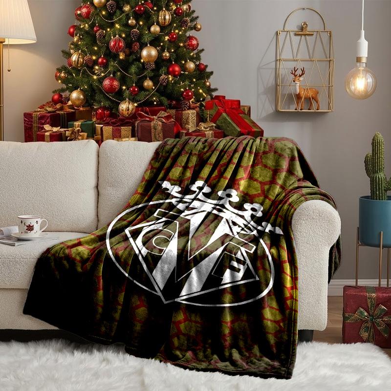 CF Football Emblem Blanket Lightweight Ideal Bedding Blanket Perfect for Travel, Camping, Living Rooms, Offices, Sofas, Fan Christmas gift