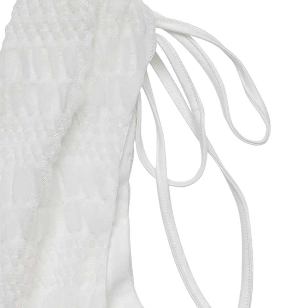 Summer Fresh Vacation White V-neck Strap Mini Dress for Women Cross-border
