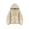 High-quality White Duck Down Hooded Down Jacket Women's 2025 New Winter Thickened Streamer Warm Bread Jacket Tide