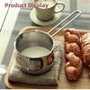 with Spout Single Hand Pot 304 Stainless Steel Stainless Steel Small Pot Milk Pan  Stove Top