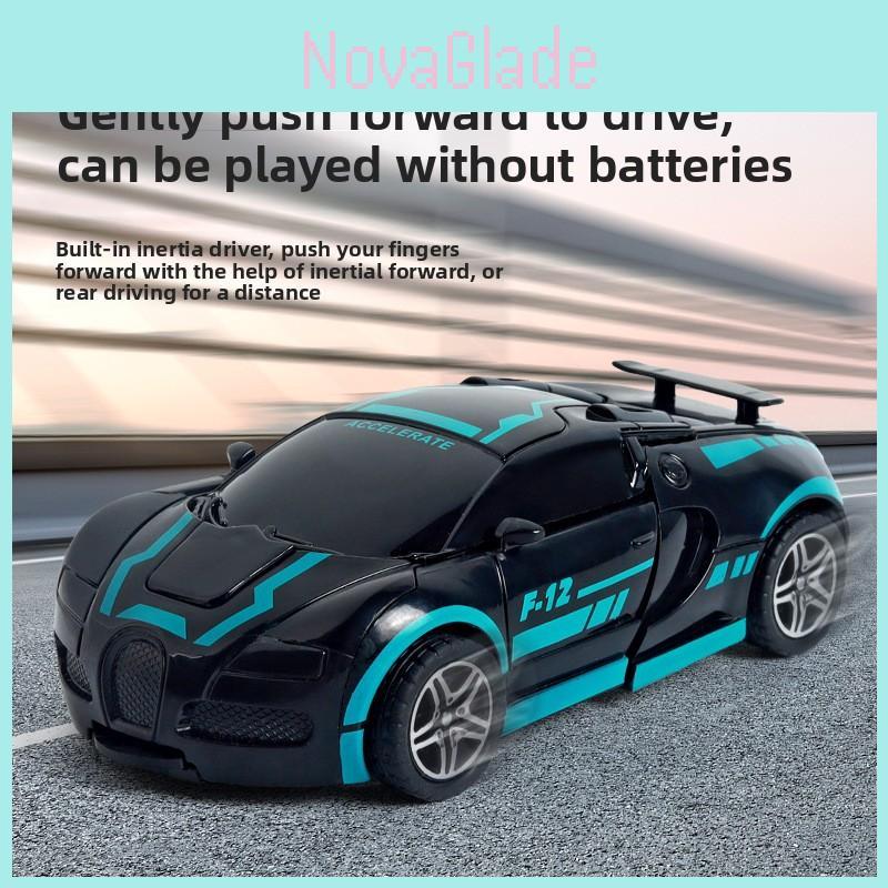Plastic Inertia Race Car For Kids With Onepress Transforming Function And Sensory Skills