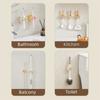 Multi-functional Plastic Suction Cup Mop Clamp Cute Waterproof Mop Storage Clips Space Saving Reusable Mop Broom Holder Kitchen
