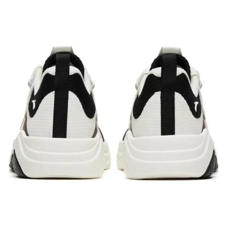 New Anta Back Wave 3.0 Lightweight And Breathable Low Top Skateboard Shoes Women's White Black 122328052-4