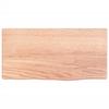 VidaXL Wall Shelf Light Brown 40x20x2 Cm Solid Treated Oak Wood 363623