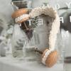 Beech Wood Door Cabinets Handle Drawer Pull Knob Handmade Cotton Rope 19cm