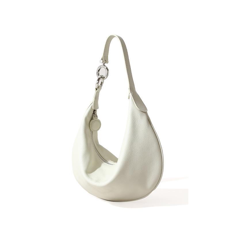 Leather Women's Bag Spring Ladies Shoulder Bag Lazily Large Capacity Hand-held Dumpling Bag Women