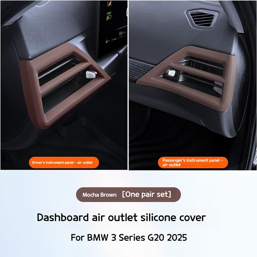 For BMW 3 series G20 2025 Car instrument panel air black conditioner trend protective cover decorative accessories