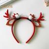 Realistic Deer Antlers Headband Adults Kids Soft Fabric Durable Construction Reindeer Design Christmas Hair Hoop