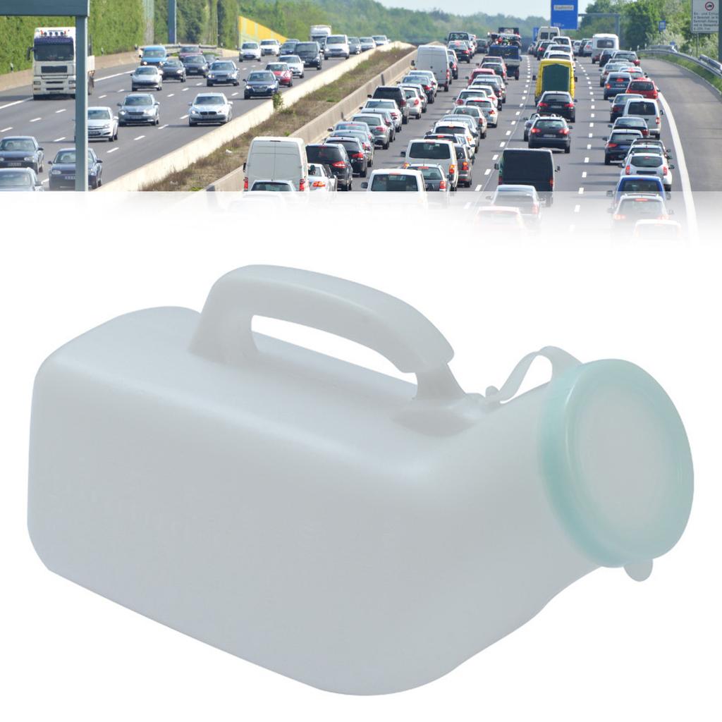 Urinal für Männer, auslaufsicheres Herrentöpfchen, tragbare Urinal-Pipi-Flasche, 2000 ml, für Zuhause, Camping, Autoreisen