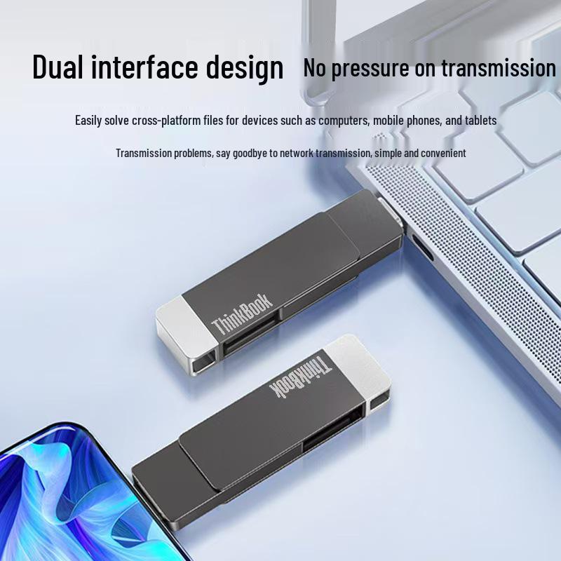 Lenovo BU100 Dual-Interface 64GB Typ-C USB-Flash-Laufwerk für Mobilgeräte und Computer