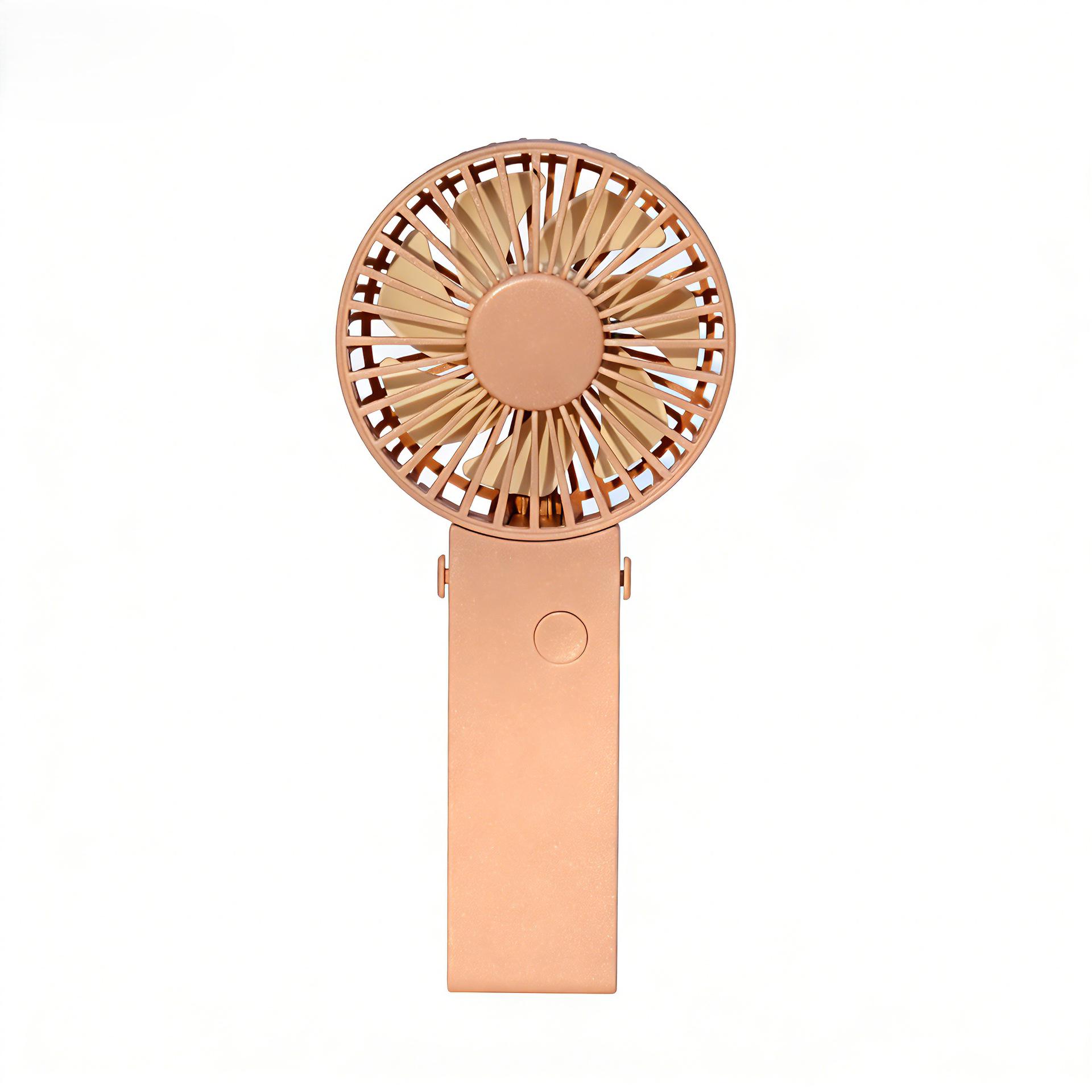 Rechargeable Mini Portable Handheld Fan for Office & Travel 1200mAh кофейный